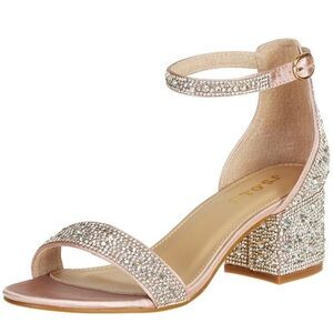 Chunky heel with the rhinestone size 41(11)